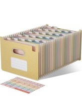 EcoStash Cartella Portadocumenti A4, 26 Tasche in Paglia Di Grano