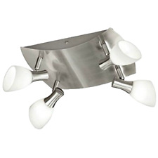 Lampada da parete 4 faretti lampadario luci da interno metallo 40 W Eglo Ona 1