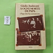 LIBRO A OGNI MORTE DI PAPA  GIULIO ANDREOTTI  RIZZOLI  PRIMA EDIZIONE 1980
