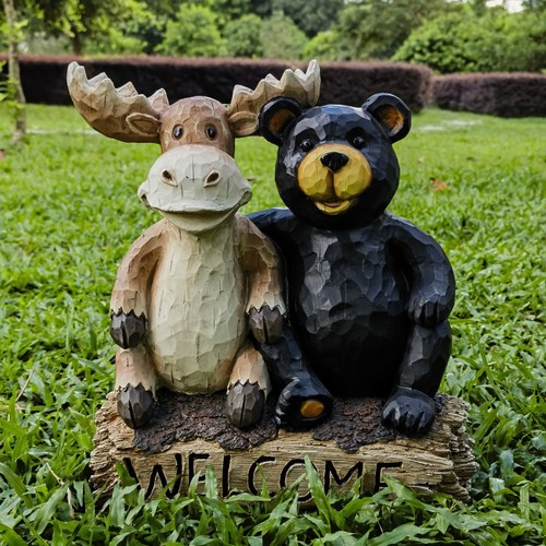 Statua orso alce - orso, e