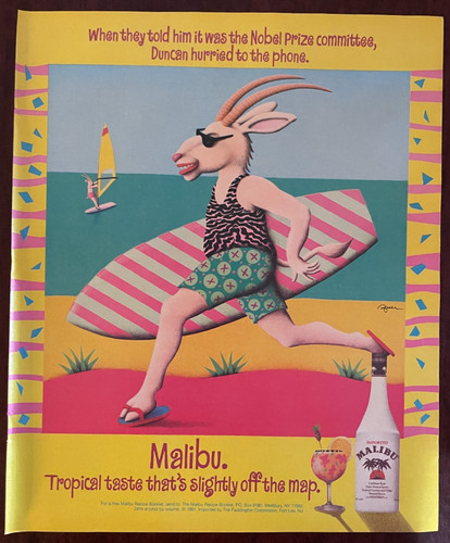 1991 malibu rum duncan - rum, goat