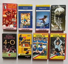 Lotto 8 VHS CALCIO Espana 82 Avo Scudetto Roma Totti Gullit Pelè Baggio Maradona