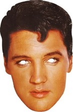 Rubies 24101 - Elvis Presley, The King Card Mask, Cartmask, Maschera Viso