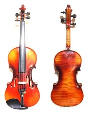 Jackson-Guldan violino 4/4, tono splendido, retro e lati altamente fiammati, custodia e archetto