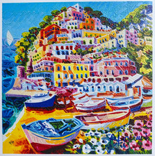 ATHOS FACCINCANI -Serigrafia 30x30 - "LA SERENITA' DELL'ANIMA"