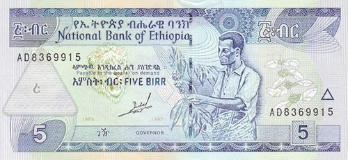 Etiopia ethiopia birr anno - birr,