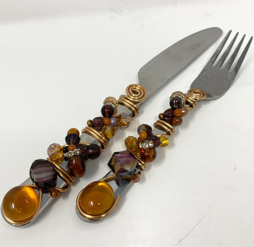 Set posate gioiellate - set,