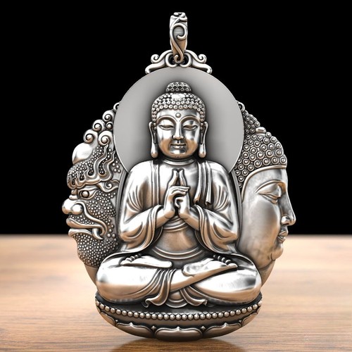 Collana uomo amitabha buddha - amitabha,