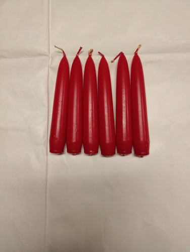 Candele rosse lisce opache - candele,