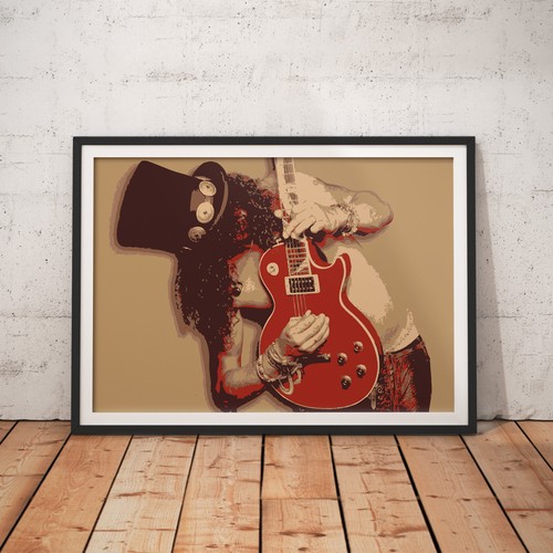 Slash guns roses poster su - slash,
