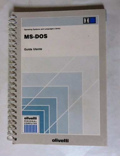 Manuale dos 30 olivetti - ms-dos,