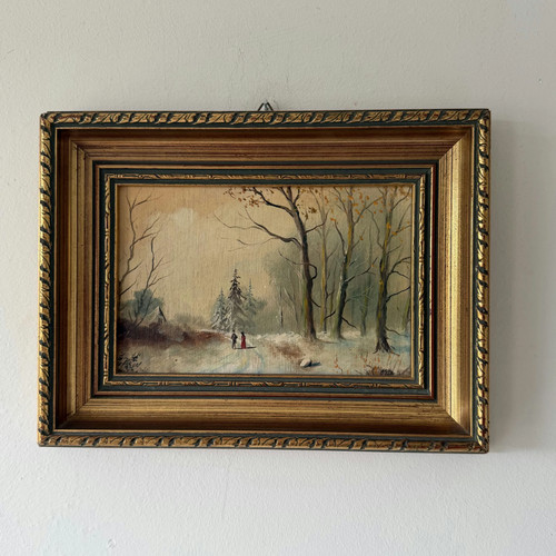 Dipinto olio paesaggio