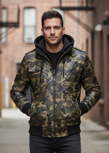 Giubbotto bomber uomo pelle