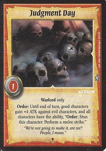 Judgment day action - day,
