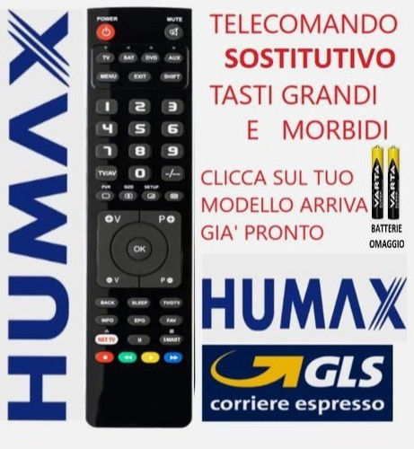 Telecomando universale humax - telecomando,