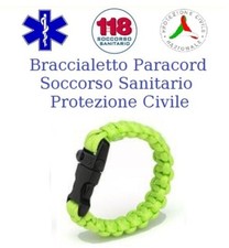 Bracciale Paracord Giallo