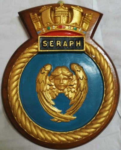 Hms seraph distintivo targa - seraph,