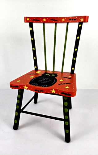 Sedia bambola halloween legno - sedia,
