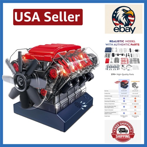 Realistic mini engine - mini, model