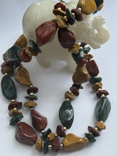 Collana perle diaspro - perle, di