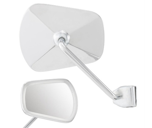 Specchio cromato ovale - , attacco