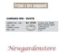Disco frizione 15759 trattore