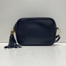 Borsa a tracolla in pelle nera