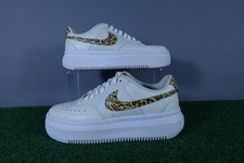 Nike Air Force 1 PLT.AF.ORM scarpe platform donna taglia 9 leopardate DM0113-004