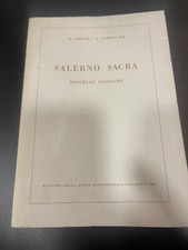  Salerno Sacra. Ricerche Storiche 1962. Crisci G.-A. Campagna. 