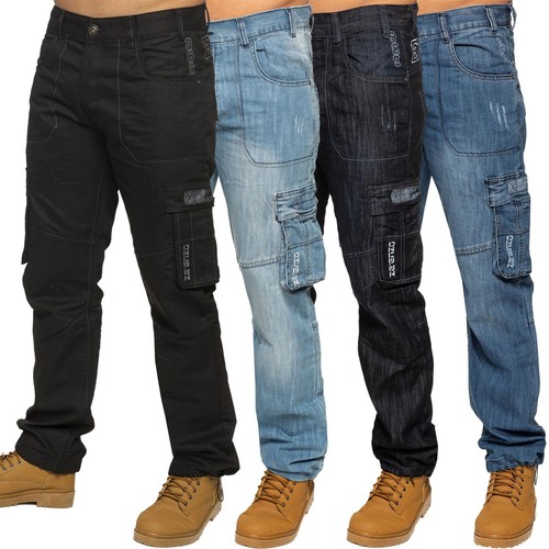 Enzo combat jeans uomo cargo - enzo,