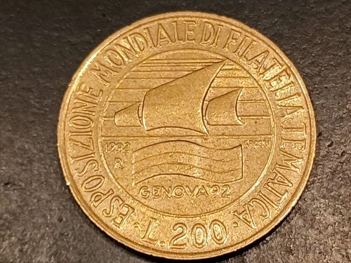 Moneta 200 lire esposizione - 200,