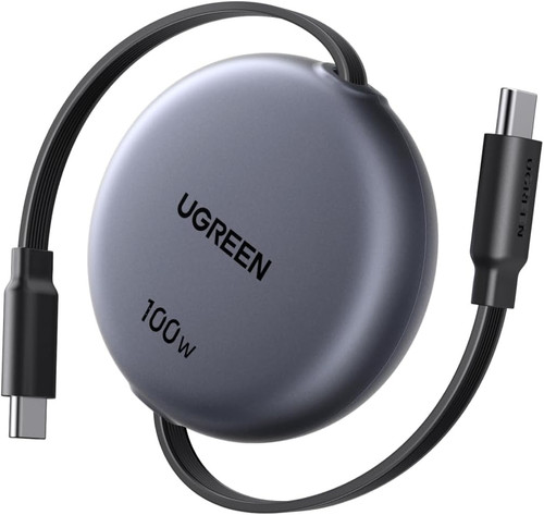 100w cavo usb - c, retrattile