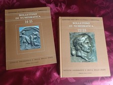 2 VOLUMI " BOLLETTINO DI NUMISMATICA " nr. 14-15 e 22-23 , ISTITUTO POLIGRAFICO