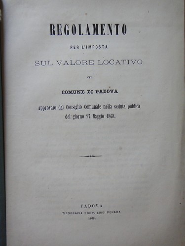 1888 regolamento per - per, l'imposta