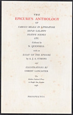 Epicure's Anthology Golden