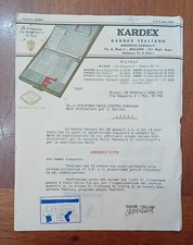 PUBBLICITÀ KARDEX, DEPLIANT E 3 LETTERE DEL 1938