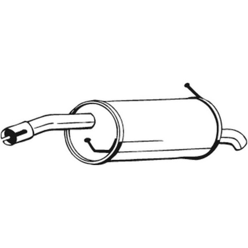 Silenziatore scarico bosal - silenziatore,