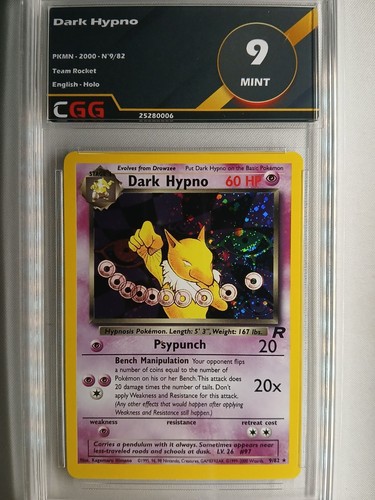 Carte pokemon dark - carte, hypno