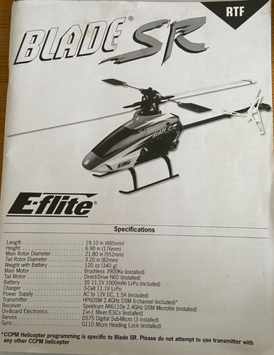 Manuale flite blade - blade, rtf