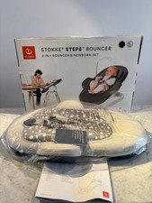 stokke steps bouncer 2 in 1 bouncer & newborn set