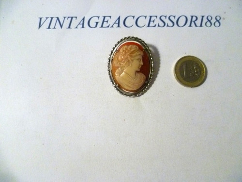 Spilla cammeo vintage - vintage, usato