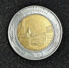 1989 italy 500 lire - 1989,