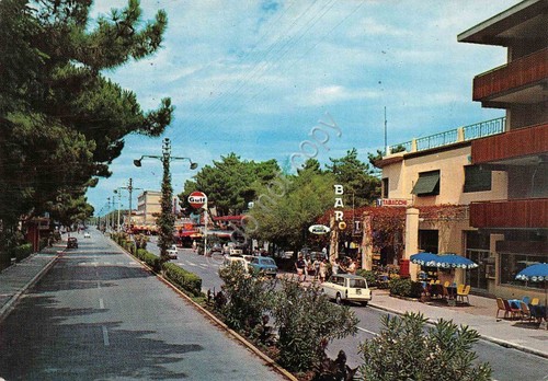 Cartolina tirrenia viale del - cartolina,