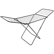 Stendibiancheria stendino pieghevole in acciaio con ali stenditura 18 M nero