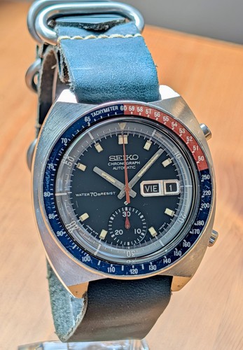Seiko 6139 6002 blue - seiko, pogue