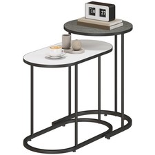 HOMCOM Set 2 Tavolini