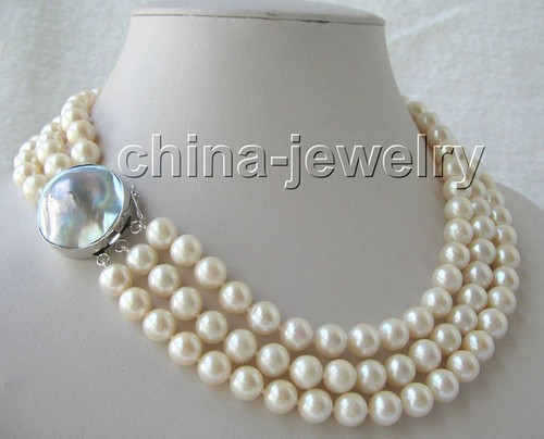 Collana perle triplo filo - di,