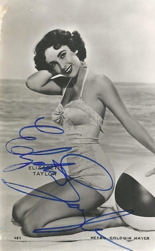 Elizabeth taylor cartolina - elizabeth,