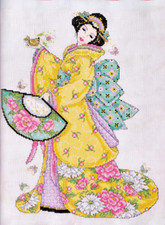 Schema punto croce donna - schema,