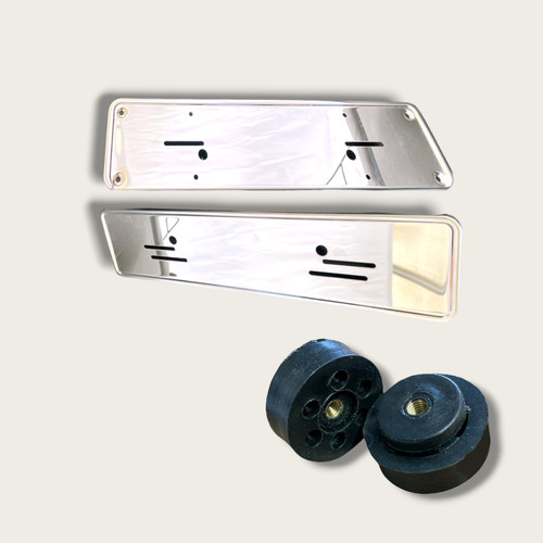 Porta targa cromato per - targa,